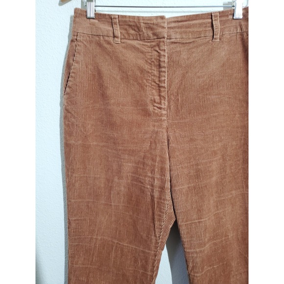 VTG Boden Corduroy Flare Pants Brown High Rise Women's 8 Long Tall Academia - Picture 2 of 10